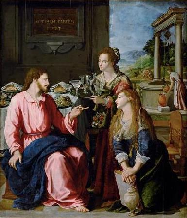 Alessandro Allori Christ with Mary and Martha China oil painting art